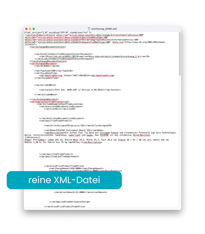 Vorschaubild einer XML Datei